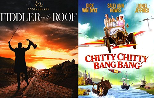 Chitty Chitty Bang Bang & Fiddler on the Roof Musical DVD Set / Classic Family Movie Bundle Double Feature