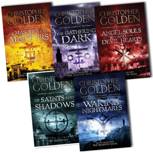 Christopher Golden The Shadow Saga 5 Books Collection Pack Set RRP: Â£44.95 (Of Saints and Shadows, Waking Nightmares, Angel Souls and Devil Hearts , Of Masques and Martyrs, The Gathering Dark)
