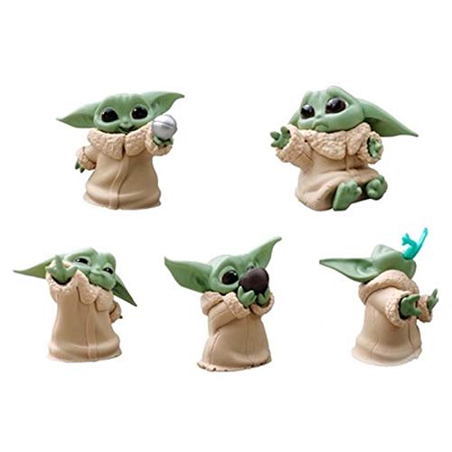 Cinco Estilo Yoda Muñeca Figuras de Acción Minifigura Juguetes de los Niños de Plástico Colectivo Modelo Juguetes para Niños Regalo