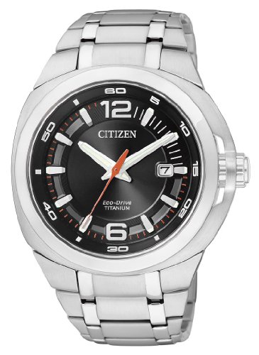 Citizen Marinaut BM0980-51E - Reloj analógico de Cuarzo para Hombre, Correa de Titanio Color Plateado (Solar)