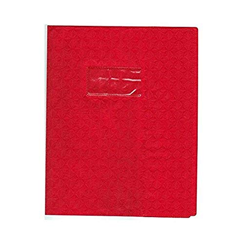 Clairefontaine 17 x 22 cm"Calligraphe" PVC ejercicio libro pantalla, color rosso
