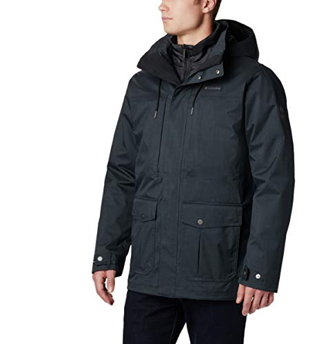 Columbia Horizons Pine Chaqueta Interchange, Hombre, Negro (Black), M Columbia Horizons Pine Chaqueta Interchange, Hombre, Negro (Black), M