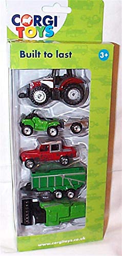 Corgi Toys Built To Last Agricultura Vehículos 5 Piezas Set 1.64 Escala Diecast Model