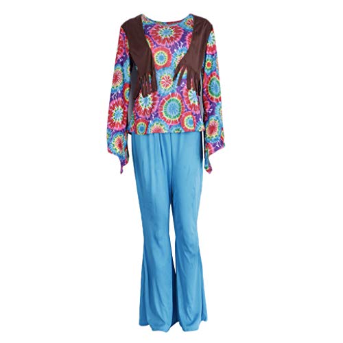 dailymall Conjunto De Pantalones De Trompeta De Traje De Baile De Bar Estilo Retro De Los Años 60, 70 Y 80 Para Mujer - multicolor, SG