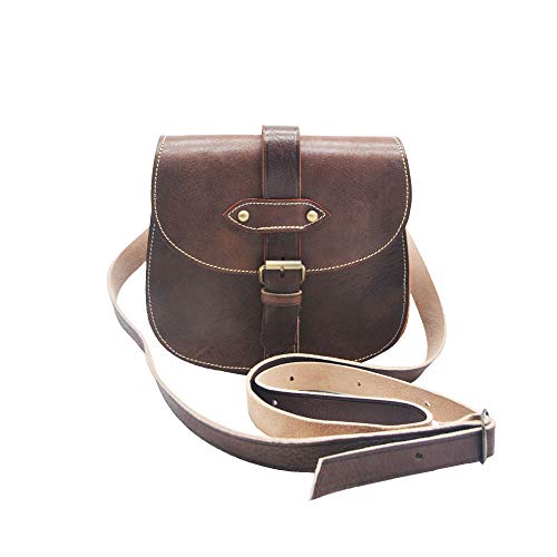 Desconocido Bolso de piel hecho a mano por los mejores artesanos de Marruecos, mide 20 x23 cm aproximadamente Desconocido Bolso de piel hecho a mano por los mejores artesanos de Marruecos, mide 20 x23 cm aproximadamente