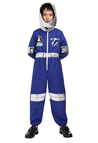 Disfraz De Astronauta Niño NASA Cosplay Halloween Ropa Navidad Niña Traje Astronauta Azul XL