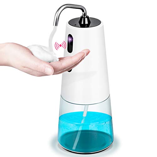 Dispensador de jabón con sensor de movimiento infrarrojo sin contacto, recargable por USB, 250 ml Dispensador de jabón con sensor de movimiento infrarrojo sin contacto, recargable por USB, 250 ml