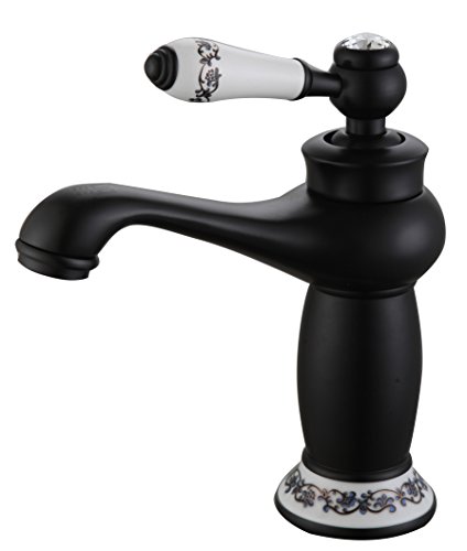 DP Grifería - Grifo monomando de lavabo en color negro, modelo Argán DP Grifería - Grifo monomando de lavabo en color negro, modelo Argán