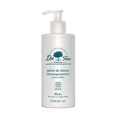 Dr. Tree | Jabón de Manos Dermoprotector Pieles Sensibles | Limpia y Restaura la Barrera Cutánea | 99% Ingredientes Naturales | 300ml