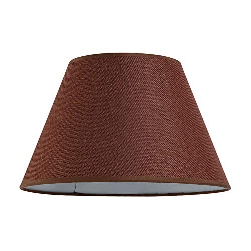 DULEE - Pantalla de lámpara de 24 a 40 cm aprox. de lino, para E27, para lámpara de mesa o de pie, marrón, Top:16cm x Height:18cm x Bottom:30cm DULEE - Pantalla de lámpara de 24 a 40 cm aprox. de lino, para E27, para lámpara de mesa o de pie, marrón, Top:16cm x Height:18cm x Bottom:30cm