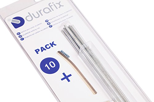 DURAFIX® - 10 Varillas para soldar aluminio + 1 Cepillo inoxidable