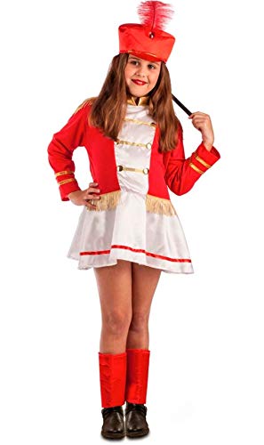 El Rey del Carnaval Disfraz de Majorette Roja para niña