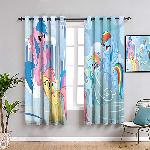 Elliot Dorothy My Little Pony Rainbow Dash - Cortinas de eficiencia energética para niños (42 x 45 cm)