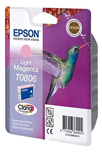Epson C13T08064011 Cartucho de tinta fotográfico ST PHRX265, 7.4 ml, 590 páginas, Magenta claro, El embalaje puede variar