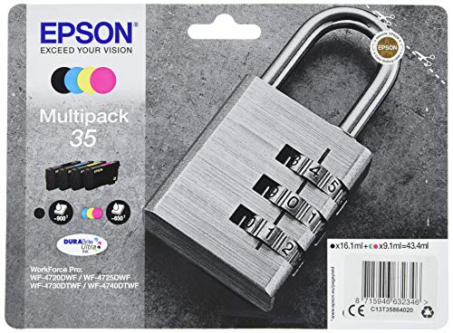 Epson Encre 35 N.C.J.M Multipack ala Negro L Epson Encre 35 N.C.J.M Multipack ala Negro L
