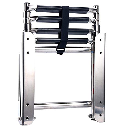 Escaleras para Barco Acero Inoxidable 4 Pasos Telescópico Bote Yates, Piscina Embarque para Nadar con Montaje Deslizante Debajo de La Plataforma (Size : 4 Steps) Escaleras para Barco Acero Inoxidable 4 Pasos Telescópico Bote Yates, Piscina Embarque para Nadar con Montaje Deslizante Debajo de La Plataforma (Size : 4 Steps)