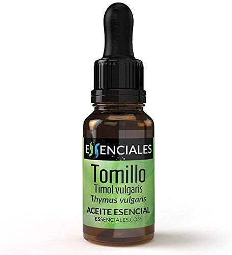 Essenciales - Aceite Esencial de Tomillo Timol, 100% Puro, 10 ml | Aceite Esencial Thymus Vulgaris