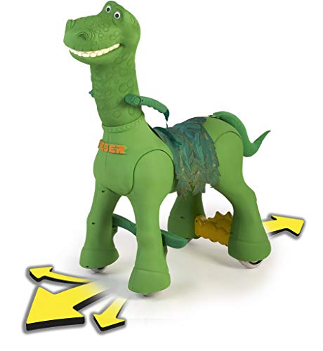 FEBER- My Friendly Dino 12 V, Mascota electrónica y vehículo a batería con Forma de Dinosaurio, con Sonidos (Famosa 800012630)