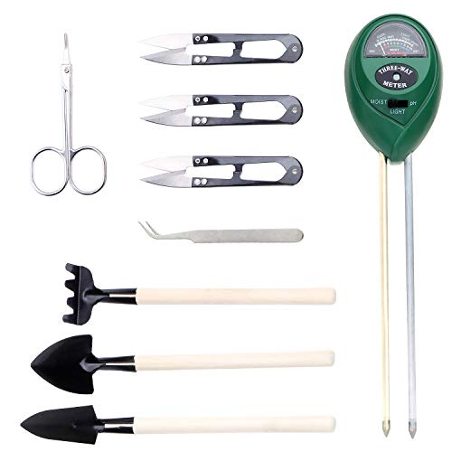 Fippy Comprobador de suelo con herramientas de bonsái, medidor de suelo, 3 en 1, medidor de humedad/luz solar/pH para jardín, granja interior y exterior (redondo, no necesita pilas) Fippy Comprobador de suelo con herramientas de bonsái, medidor de suelo, 3 en 1, medidor de humedad/luz solar/pH para jardín, granja interior y exterior (redondo, no necesita pilas)