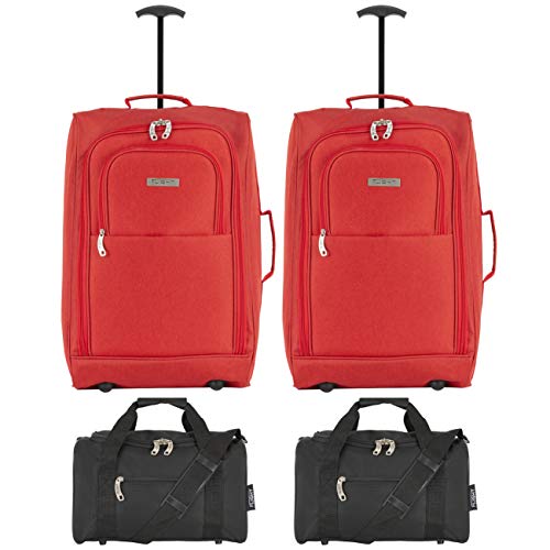 Flight Knight Equipaje De Cabina Maximus Permitidas De 55X40X20cm x 2 + 35x29x20cm x 2 De Las Aerolineas cm Maxim Ryanair, Vueling, Emirates Bolsa de Equipaje Maleta Flight Knight Equipaje De Cabina Maximus Permitidas De 55X40X20cm x 2 + 35x29x20cm x 2 De Las Aerolineas cm Maxim Ryanair, Vueling, Emirates Bolsa de Equipaje Maleta