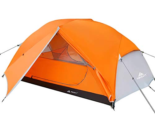 Forceatt Tienda de Campaña 2 Personas 100% Impermeable, Ventilación Doble Capa Peso Ligero Acampar Tienda, Fácil de Instalar, Ideal para Practicar Senderismo y Actividades al Aire Libre.