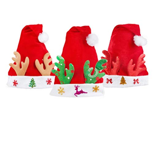 Forniture per le vacanze Sombrero De Navidad, 29 X 38 Cm, Sombrero De Santa, Sombrero De Navidad, Tocado De Diadema para Adultos Vestido De Niños