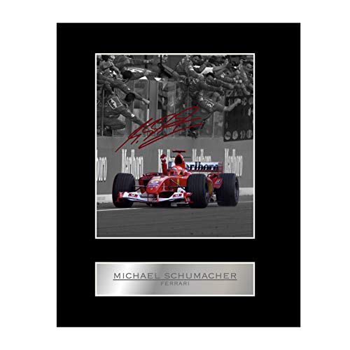 Foto firmada de Michael Schumacher Ferrari #2