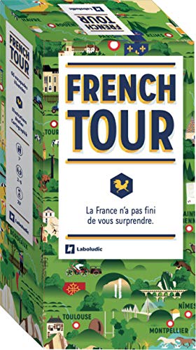 French Tour – Juego de Cartas ilustradas para Descubrir Francia en 66 Pasos – Juegos de Mesa – Familia y niño