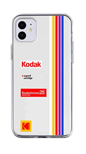 Funda de Silicona Transparente para iPhone 12 Pro MAX con Detalle de Edición Especial de Kodak