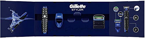 Gillette Styler Multiusos Maquinilla de Afeitar Hombre, Perfiladora + 3 Cabezales