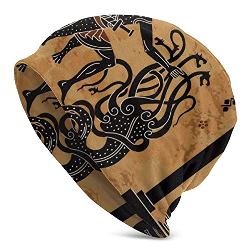 Gorro de Gorro Holgado Unisex y Guerrero Antiguo de cerámica Negra, Adecuado para Todos los Estilos, Gorro de Punto para el Uso Diario Gorro de Gorro Holgado Unisex y Guerrero Antiguo de cerámica Negra, Adecuado para Todos los Estilos, Gorro de Punto para el Uso Diario
