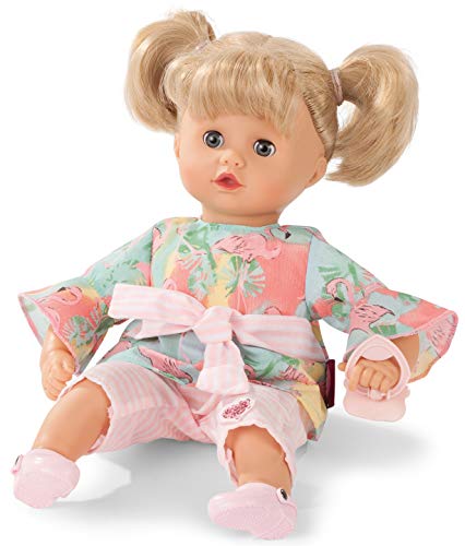 Götz 1920932 Muffin Flamingos Soft-Body-Doll - 33 cm Baby-Doll with Blonde Hair and Blue Sleeping-Eyes - Suitable Agegroup 3+