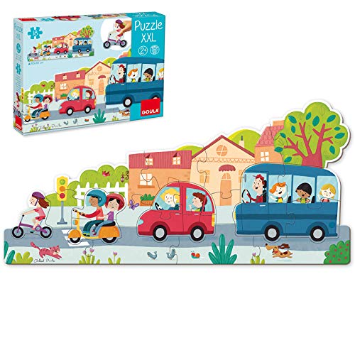 Goula- Vehiculos Puzzle XXL, Multicolor (453428) Goula- Vehiculos Puzzle XXL, Multicolor (453428)