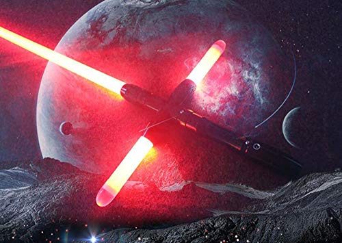 GYX Star Wars Force Despierta el Juguete láser para niños Jedi Warriors Cross Voice Light Sword