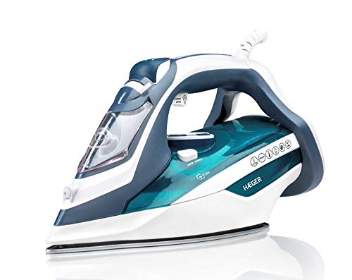 HAEGER Ultra Steam INOX 2800 - Plancha de Vapor 2800W, Base Acero INOX, Sistema antical ANTISACLE y Anti-Goteo Anti-Drip, Botones supervapor, Agua pulverizada, Sistema de Auto-Limpieza SELFCLEAN HAEGER Ultra Steam INOX 2800 - Plancha de Vapor 2800W, Base Acero INOX, Sistema antical ANTISACLE y Anti-Goteo Anti-Drip, Botones supervapor, Agua pulverizada, Sistema de Auto-Limpieza SELFCLEAN
