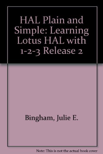 HAL Plain and Simple: Learning Lotus HAL with 1-2-3 Release 2
