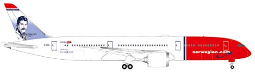 Herpa-Boeing Noruego 787-9 Dreamliner-G-CKNA Freddie Mercury, Multicolor (Keine)