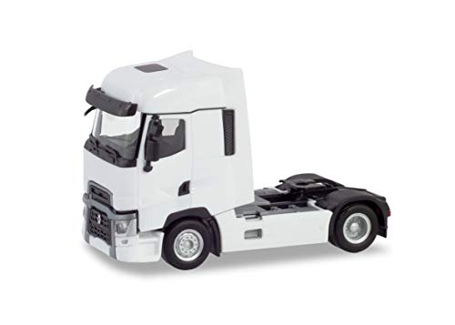 herpa- Tractor Renault T, Blanco, vehículo en Miniatura para Hacer artesanía, coleccionar y como Regalo (310628)