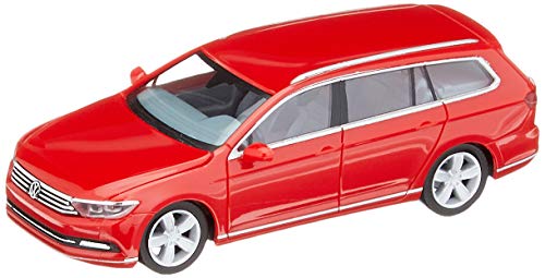 Herpa Volkswagen VW Passat Variant, Rojo Tornado en Miniatura para coleccionar artesanía y como Regalo, Color tornadorot, 028424-003