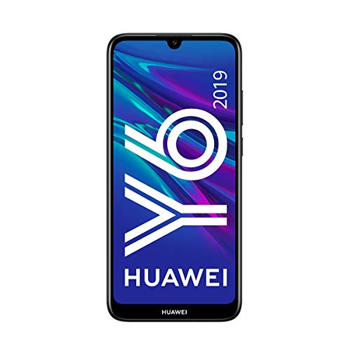 Huawei Y6 2019 - Smartphone de 6.09" (RAM de 2GB, Memoria de 32GB, 3020 mAh, Cámara de 13 MP), EMUI 9.0, Color Negro