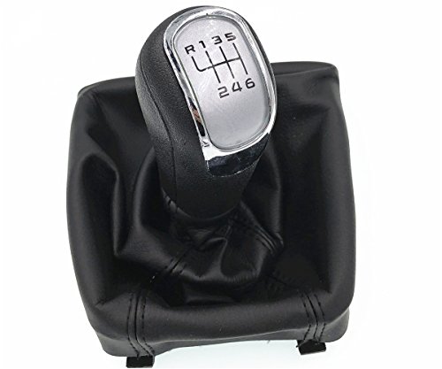 HZTWFC Caja de la cubierta de la bota de la palanca de cambios de la palanca de cambios manual de 6 velocidades