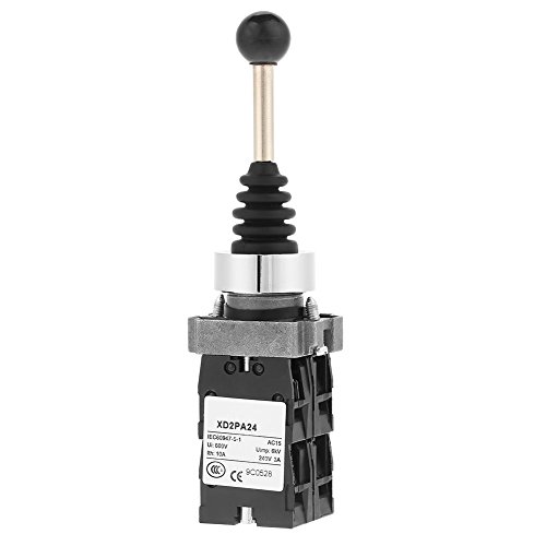 Interruptor momentáneo de palanca de mando 4 posiciones con retorno por resorte Controladores de joystick IU negro: 600 V Límite: 6 kV Ith: 10A