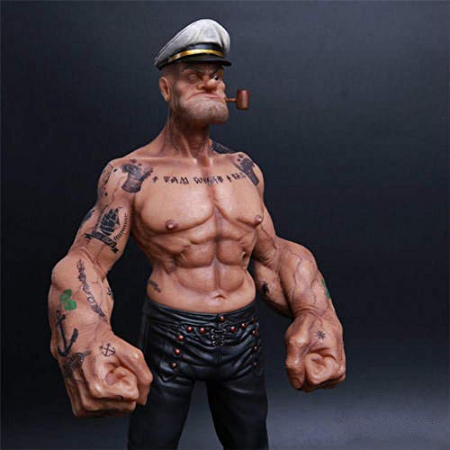 Jolntp 12 Popeye 1/6 Figura La Estatua de Resina de Marinero Tatuaje Realista Cuerpo Ver. En Stock