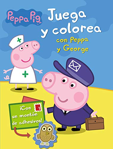 Juega y colorea con Peppa y George (Peppa Pig. Actividades): (Incluye adhesivos)