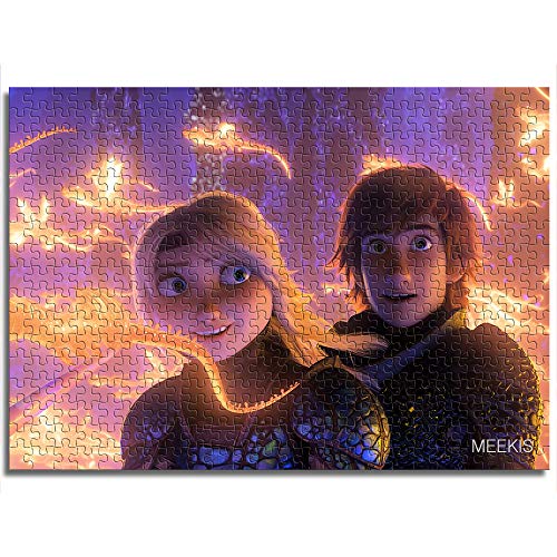 Juguetes de rompecabezas para adultos y niños Cómo entrenar a tu dragón Hidden World Gru Regalos únicos para parejas y amigos Mini 1000 piezas Puzzle de papel