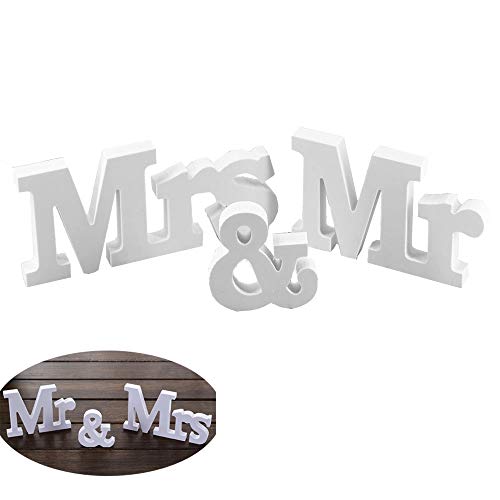 Juland PVC Blanco Sr. y Sra. Signos Mesa de Regalo de Boda XL Letras MR y Mrs Despedida de Soltera Telón de Fondo Cabina de Fotos Decoración Cena de Mesa Display Stand Figures Home Wall Juland PVC Blanco Sr. y Sra. Signos Mesa de Regalo de Boda XL Letras MR y Mrs Despedida de Soltera Telón de Fondo Cabina de Fotos Decoración Cena de Mesa Display Stand Figures Home Wall