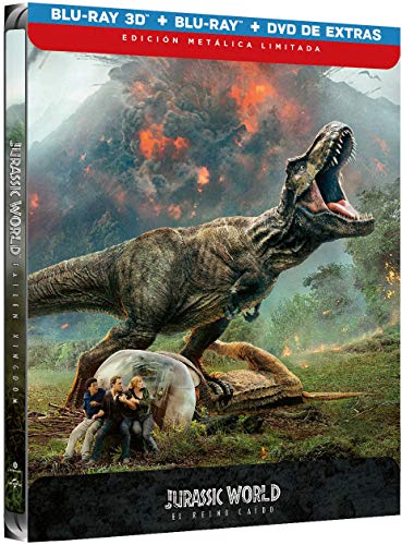 Jurassic World 2 El Reino Caido (BD 3D + BD + Dvd Extras) - Edición Metálica [Blu-ray]