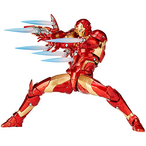 Kaiyodo Iron Man Complex Amazing Yamaguchi Revoltech Series No. 013: Iron Man Bleeding Edge Armor 170mm Figura de Acción