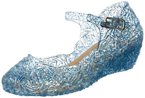 Katara- Zapatos con Cuña Disfraz Princesa Elsa Frozen Niña, Color azul, EU 32 (Tamaño del fabricante: 34) (ES10)