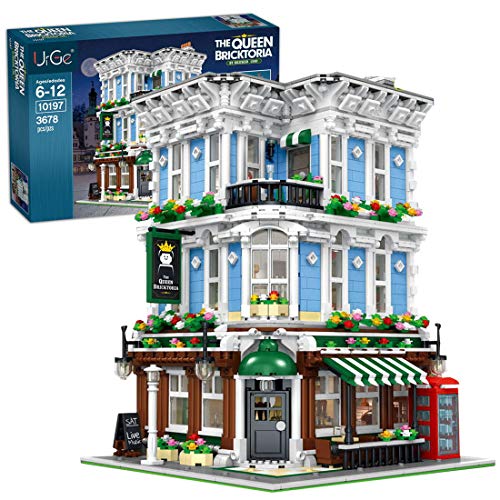 KEAYO Bloques de construcción para casa, 3678 piezas, barra modular, 3 pisos, arquitectura, bloques de construcción, edificios, modelo compatible con casa Lego